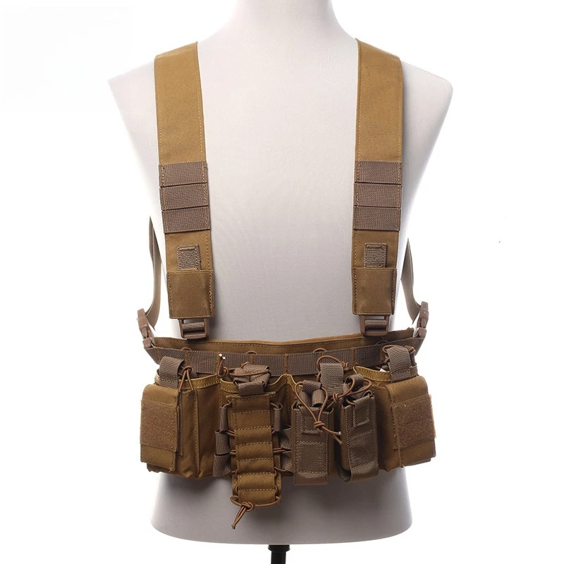 

Тактический нагрудный жилет с кобурой для журналов Molle, кобура для страйкбола, военный рюкзак, поясной мужской нейлоновый CS Match, снаряжение для военных игр