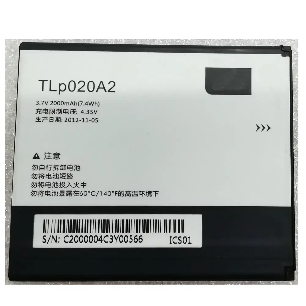 100% Brand new high quality 2000mAh TLP020A2 Battery For Alcatel One Touch Pop A845L S3 OT5050 5050X J738M J736L Mobile Phone