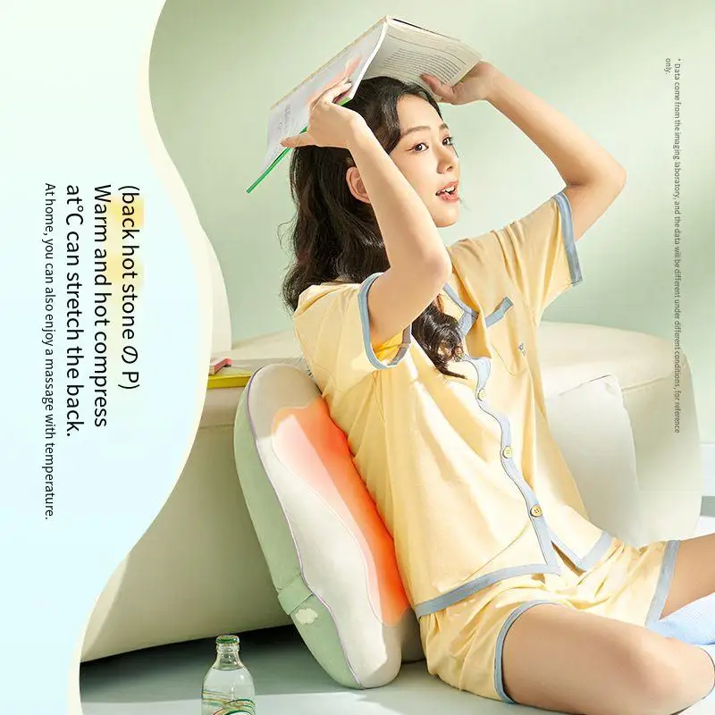 

Массажер для талии SIAASOO W2, массажная подушка для плеч, ног, спины, шейного отдела позвоночника, с функцией разминания и горячего компресса, портативный