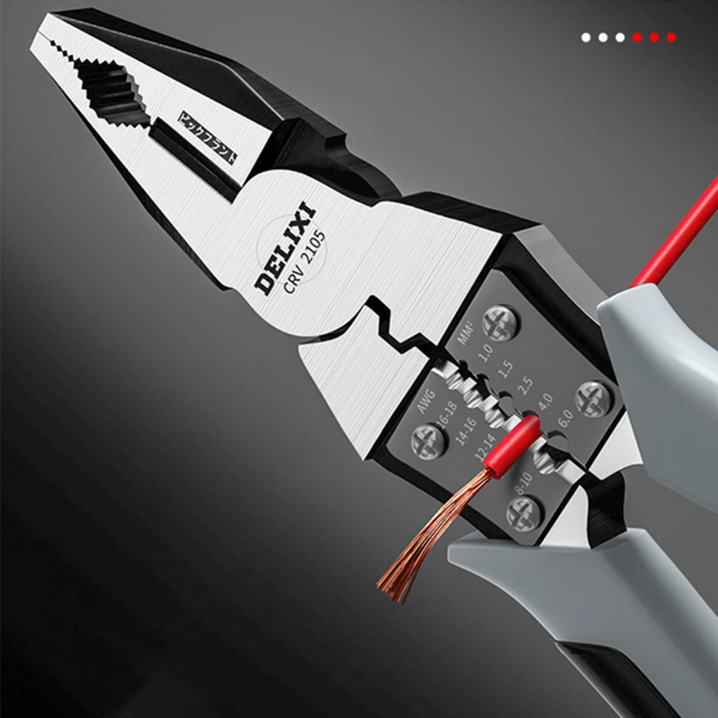 Wire Plier Needle Nose Diagonal Non-slip Handle Stripper Hardware Tools