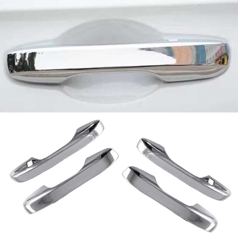 

Чехол для внешней дверной ручки с двумя отверстиями, серебристый, АБС-пластик, подходит для Honda CR-V 2023, 1 комплект