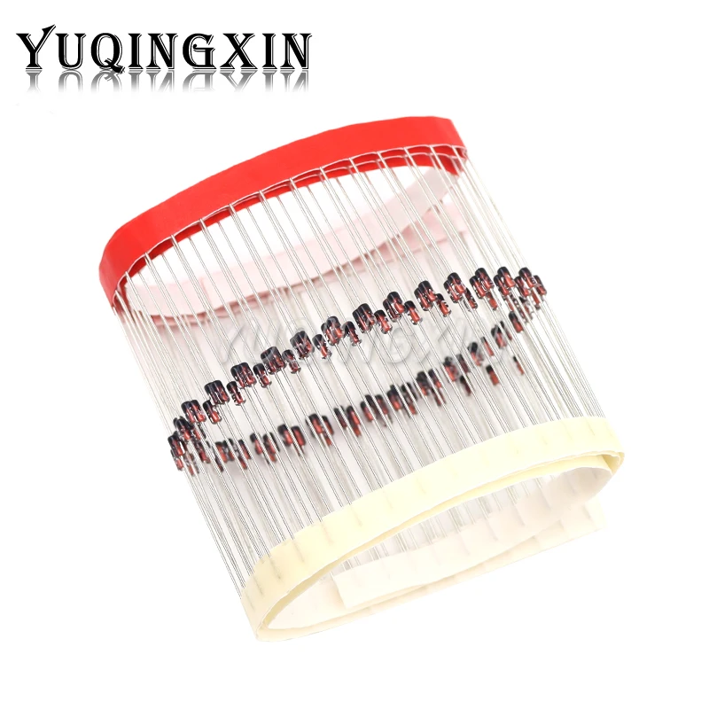 100pcs 1/2W Zener Diode 0.5W DO-35 BZX55C 2V 2V2 2V4 2V7 3V 3V3 3V9 4V7 5V1 6V2 7V5 10V 12V 15V 18V 20V 22V 27V 33V 39V 47V 75V