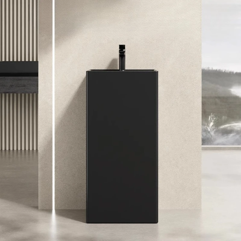 

Bathroom floor-to-ceiling wash basin balcony column type