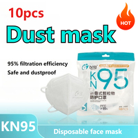 10pcs KN95 Masks 5-Layer Filter Mask Nonwoven Health Protective Face Masks Protective Respirator Dust Masks Safety Accessories