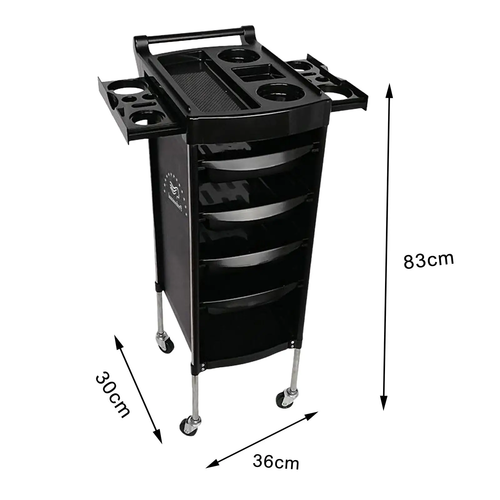 Portable Rolling Cart for Stylists and Hairdressers - Convenient Storage Solution