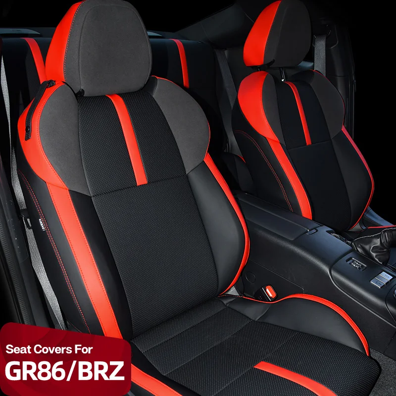 

Custom Car Seats Cover Protector Cushion Pad For Toyota GR86 SUBARU BRZ-2022 PVC Leather Waterproof Car Interior Accessories