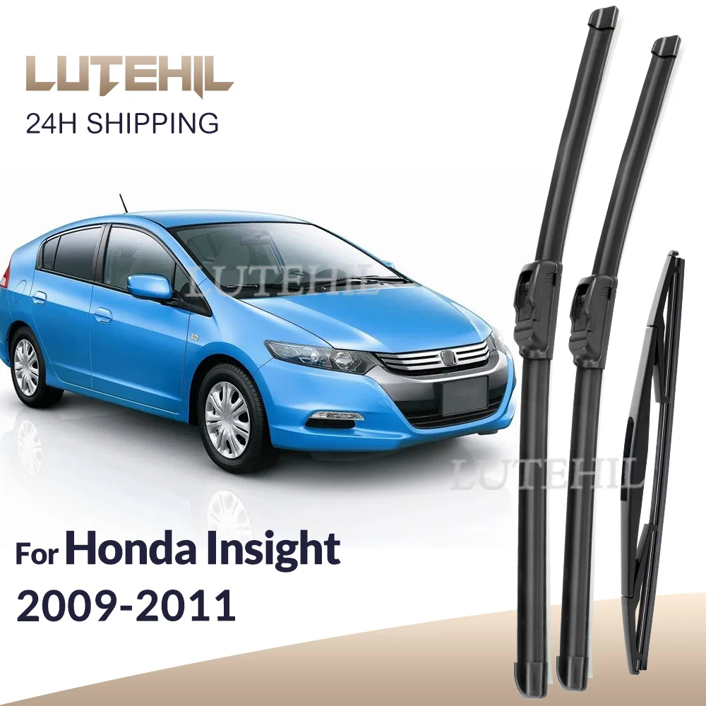 

For Honda Insight MK2 2009-2011 2010 2011 2012 Wiper Front & Rear Wiper Blades Windshield Windscreen Window Brushes 26"+16"+16"