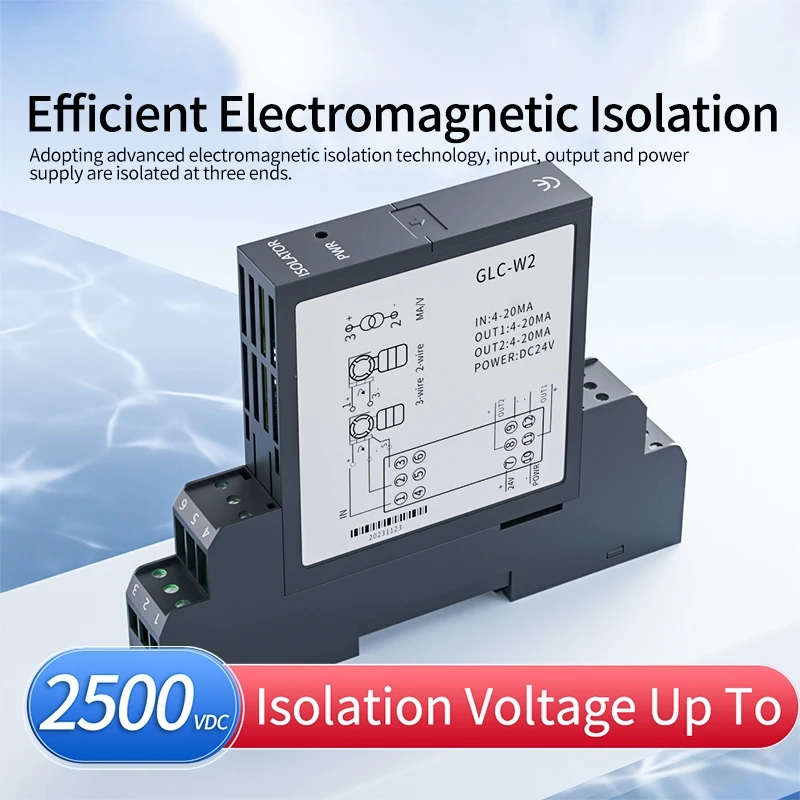 0-75mV 0-200V to 4-20mA 0-10V Magnetoelectric Isolation Signal Converter 1 In 1 Out DC Analog Signal Isolator