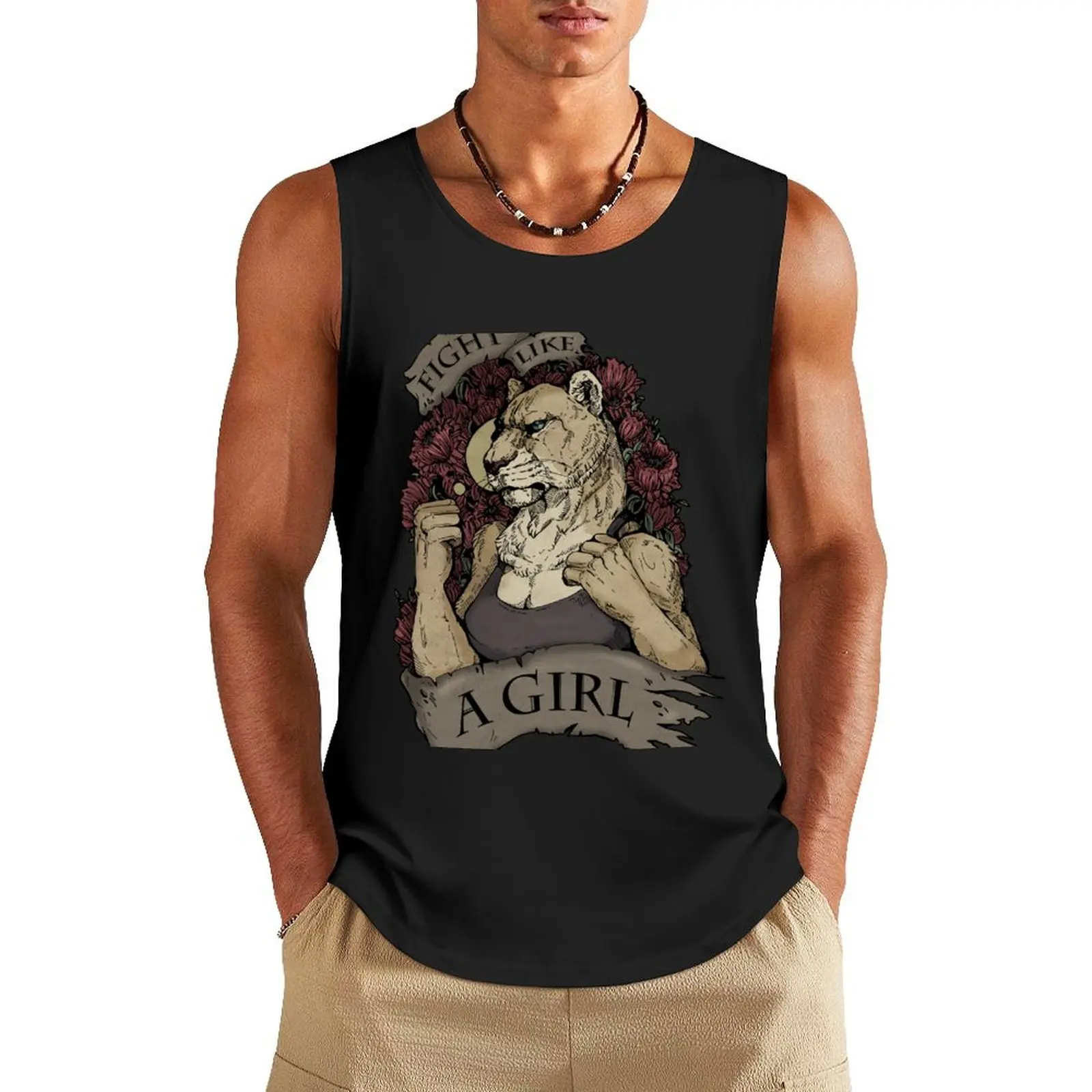 

FIGHT Tank Top Vest for boy gym clothes man vests for men