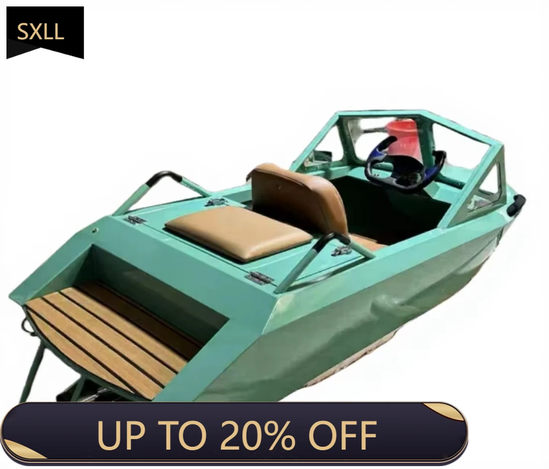 SXLL  Mini aluminum motorboat with electric motor drive, personal water sports tools, inspired by go-karts