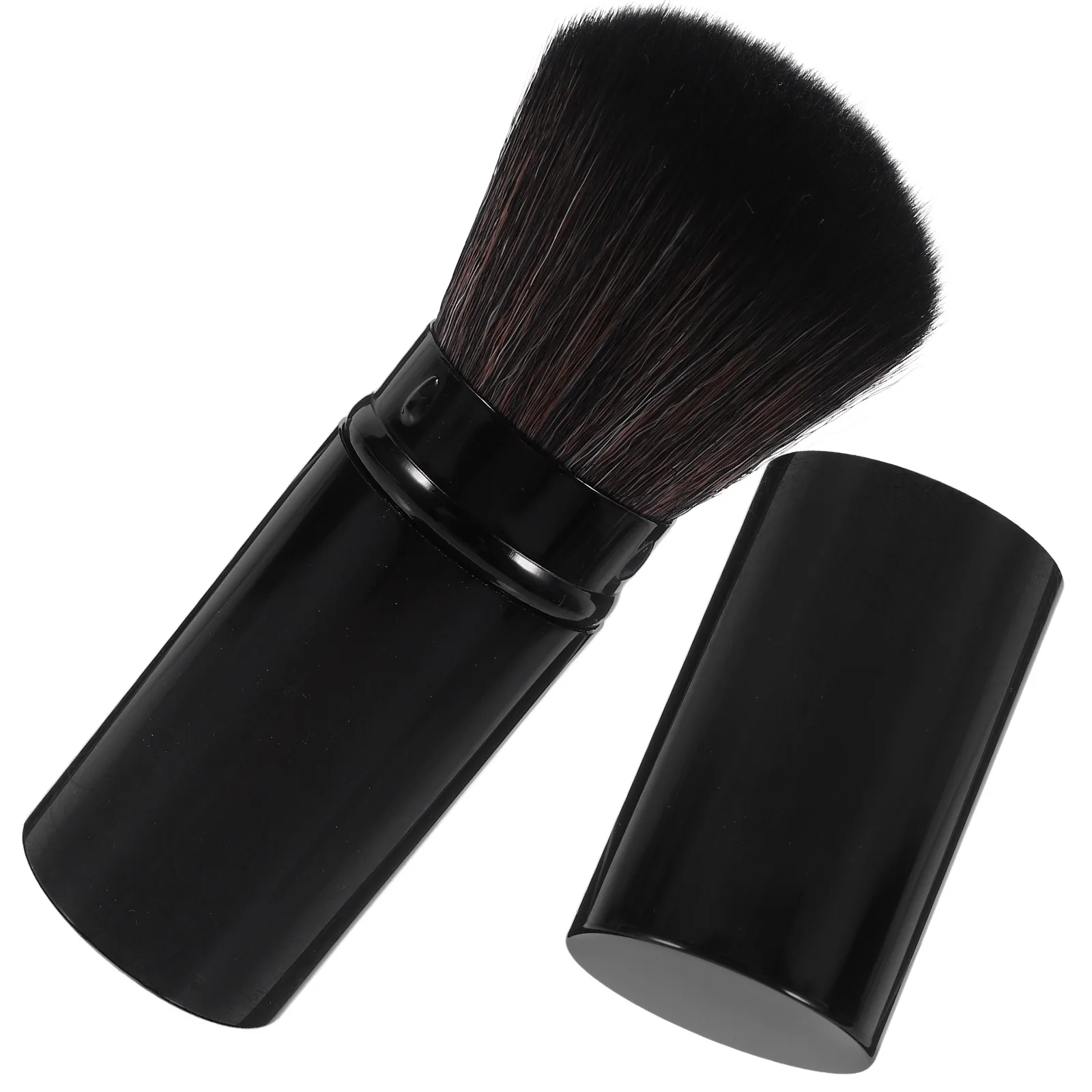 

Portable Loose Powder Brush Multi-Use Blush Applicator with Comfortable Grip Ideal for Travel Small Makeup Brush for Women