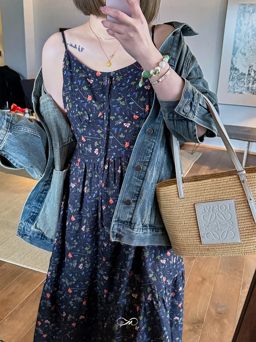 

Платье макси с цветочным принтом для полных женщин, свободного кроя, скрывающее живот, А-силуэт, для повседневной носки летом