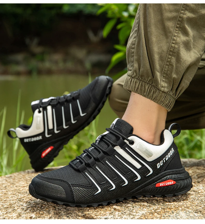 Wasserdichte Wanderschuhe Herren Gitter Mesh Atmungsaktive Outdoor Camping Schuhe Männer Trekking Wandern Jagd Taktische Fahrrad Turnschuhe – Detail 9