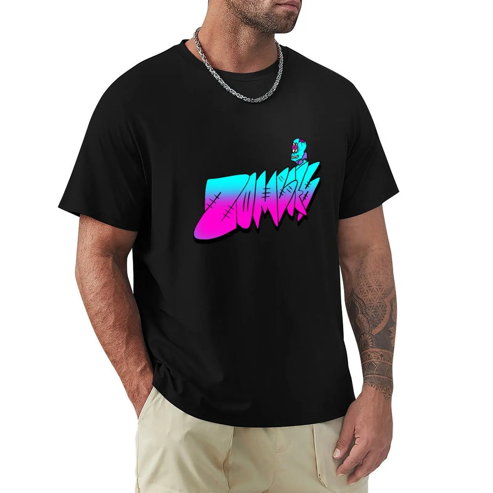 

ZOMBIES MtG Throwie Graffiti T-Shirt Funny t-shirts funny shirt cotton custom t shirt quick-drying shirts men graphic