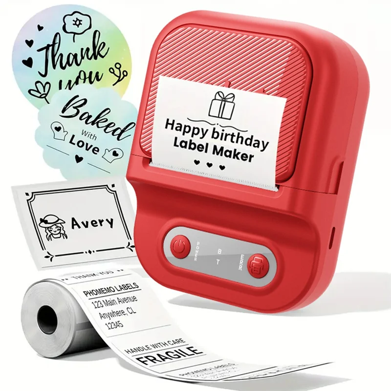 

Стильный беспроводной мобильный мини-портативный принтер, принтер этикеток, термоклейкая этикетка, подходит для экспресс-магазинов