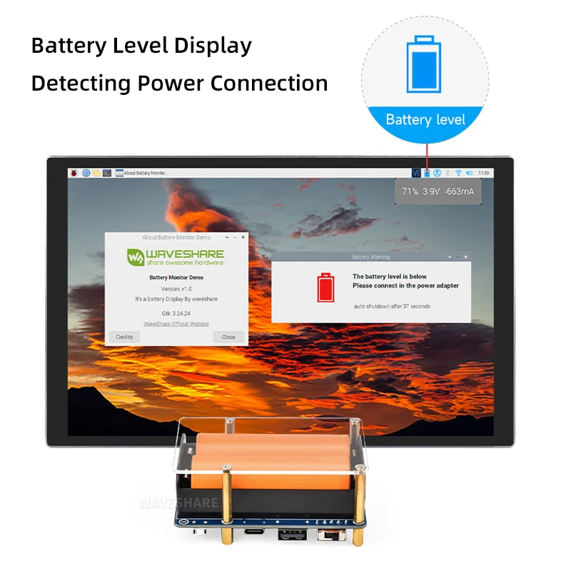 Imagem -05 - Uninterruptible Power Supply Raspberry pi Ups Hat Suporte 21700 li Bateria Pogo Pins Connector Dynamic Path Management