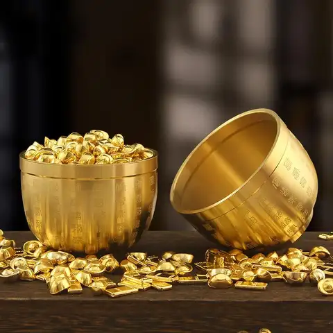 Miniature Golden Bar Simulation Props Handmade Gold Ingot Decor For Home Office Housewarming Gifts Chinese Style Crafts
