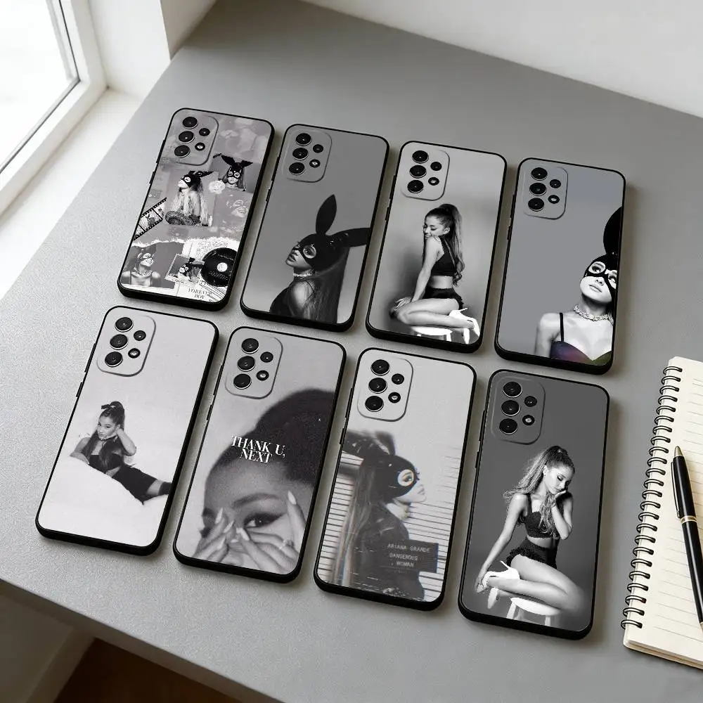 A-Ariana G-Grande Singer Phone Case For Samsung S25,S24,S21,S22,S23,S30,Ultra,S20,Plus,Fe,Lite,Note,10,Black Cover