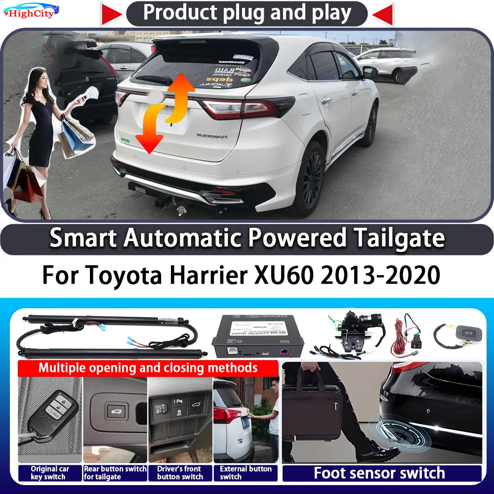 

For Toyota Harrier XU60 2013-2020 OEM Smart Automatic Powered Tailgate Key Control Trunk Lift Close Kit Electric Power Tailgate
