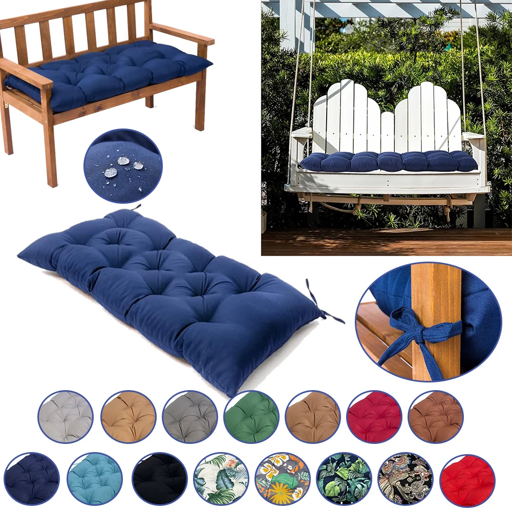 Outdoor Waterproof Bench Cushion Non-Slip Swing Cushion Bench Seat Cushion Rocking Chair Pads Garden Bench Patio Porch Furniture
