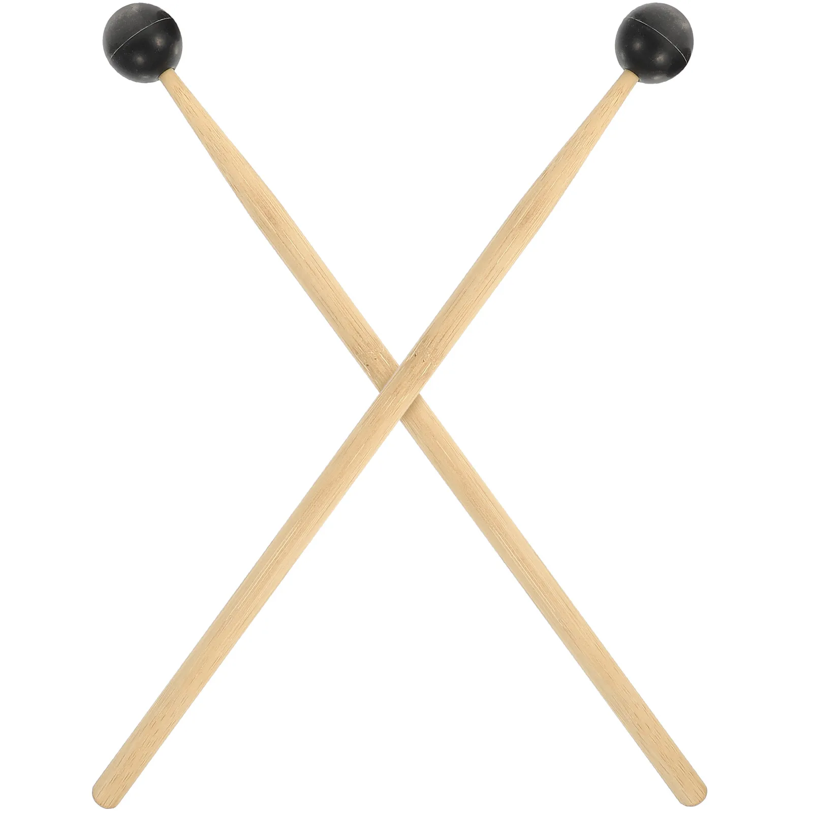 Baguettes en bambou en Silicone, 2 pièces, langue robuste, Instrument de musique, bâton de Percussion, maillet de tambour réutilisable
