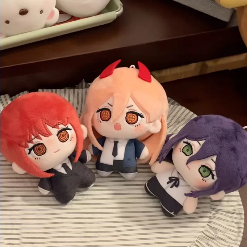 Chainsaw Man Q Version Makima Character Two-Dimensional Plush Pp Cotton Filling Soft Hand Doll Keychain Zipper Decoration Toys