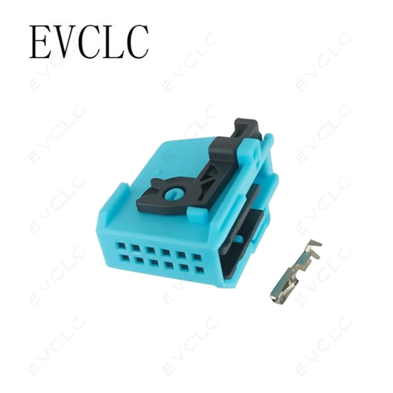1 Set 12-Pin Car Wiring Harness Connector 3-967415-1 for BMW Porsche Volkswagen Window Lift Control & Audio Amplifier Plug