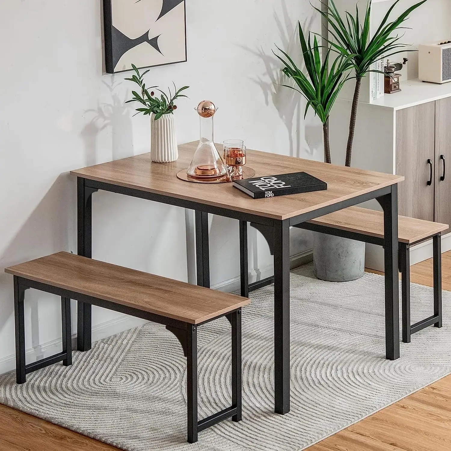 3-Piece Dining Table Set for 4, 43.5