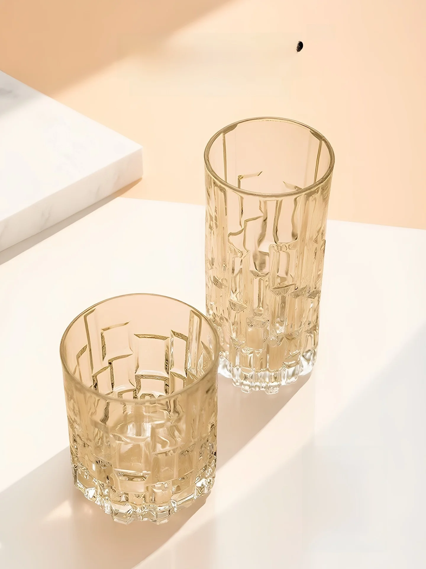 LunTime Whiskey Glass Moon Kiss Light Luxury Home High Value Glass Cup Small  Alcohol Cup Nordic Style Pure Color Handmade