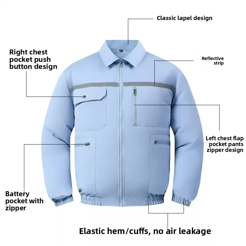 COMXZ nouvelle veste de ventilateur veste de glace pour hommes-9 ℃   Combinaison de climatisation, refroidissement, pêche d'été, Protection thermique, Camouflage, vêtements Cargo