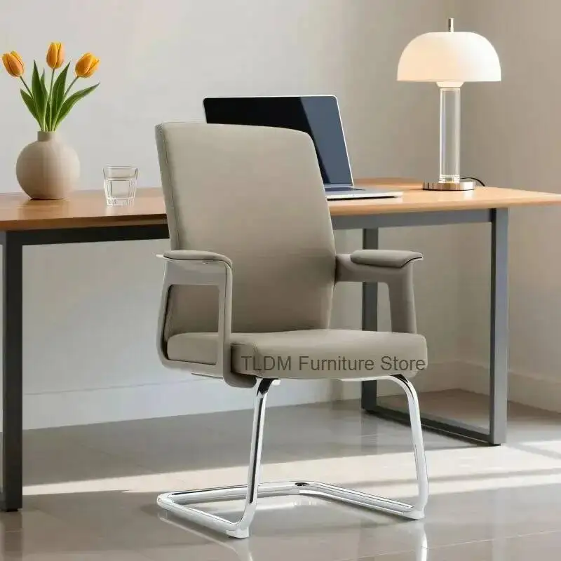 De Ergonomic Office Chair Mobile Home Dinning Office Chair Luxury Desk Study Sillas Leather Computer Oficina Office Furniture