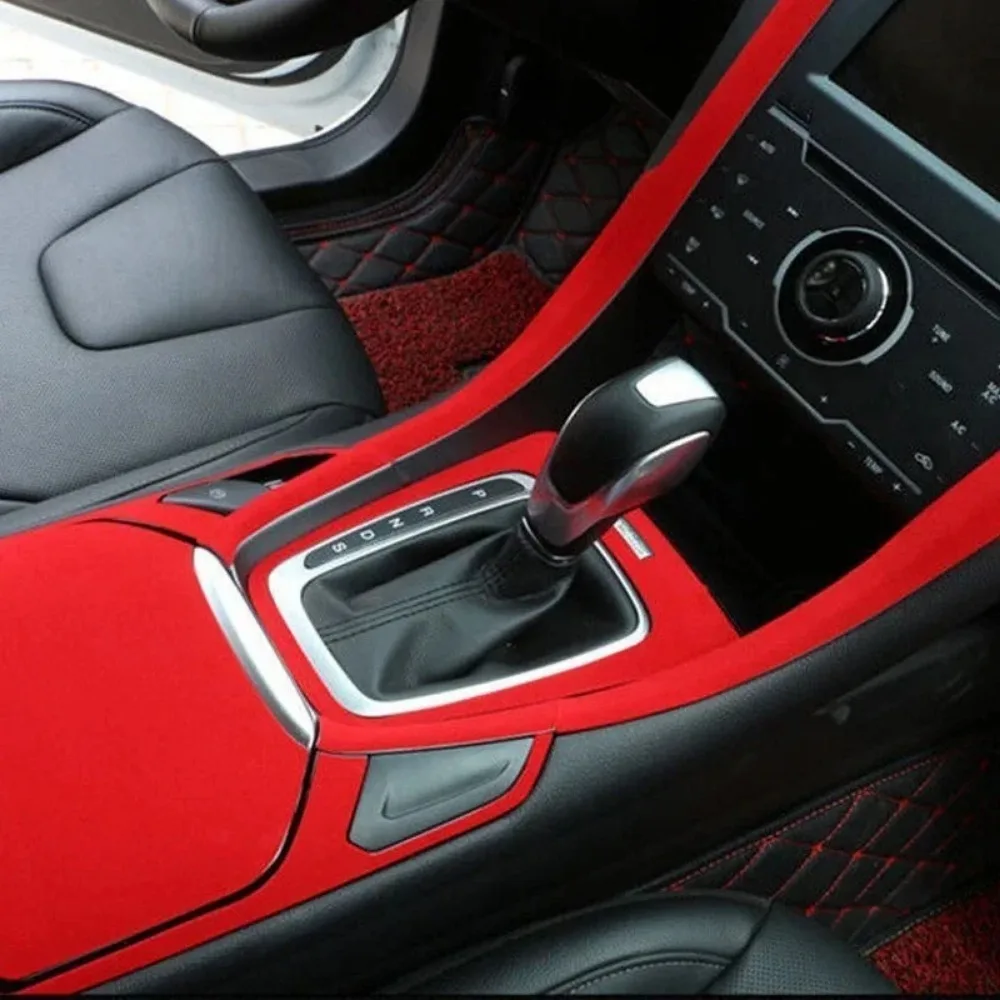 40x148cm Self Adhesive Car Interior Soft Velvet Fabric Velour Felt Sticker Vinyl Film DIY Handmade Car Decoration