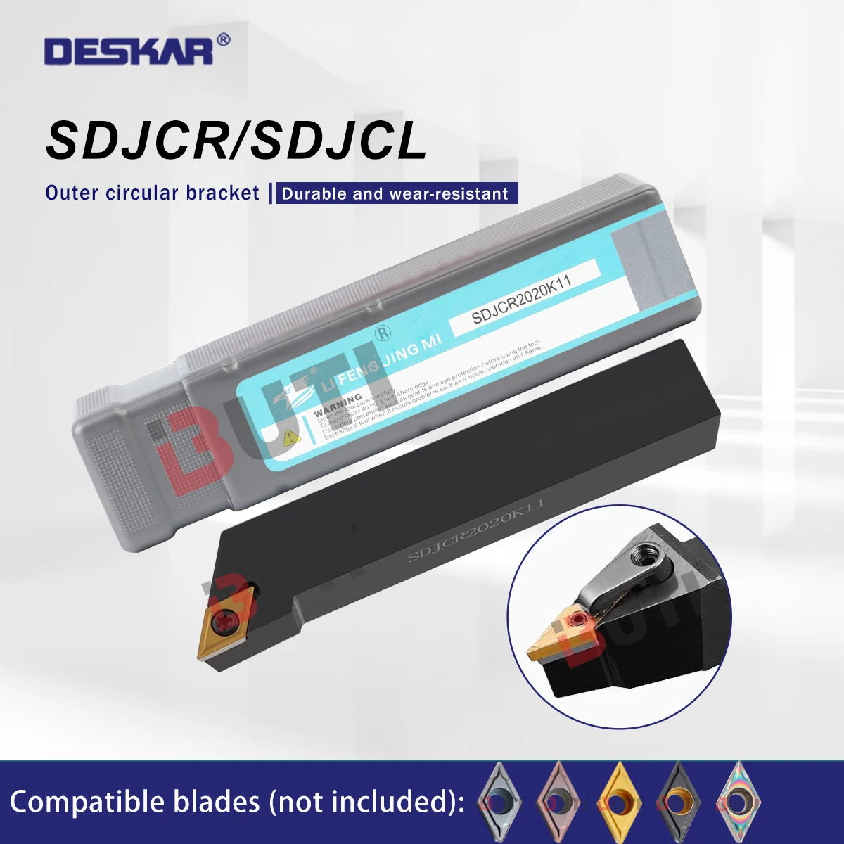 

SDJCR1212 SDJCR1616 SDJCR2020 SDJCR2525 DESKAR 100% оригинальный внешний цилиндрический токарный держатель для токарных станков с ЧПУ, держатели инструментов