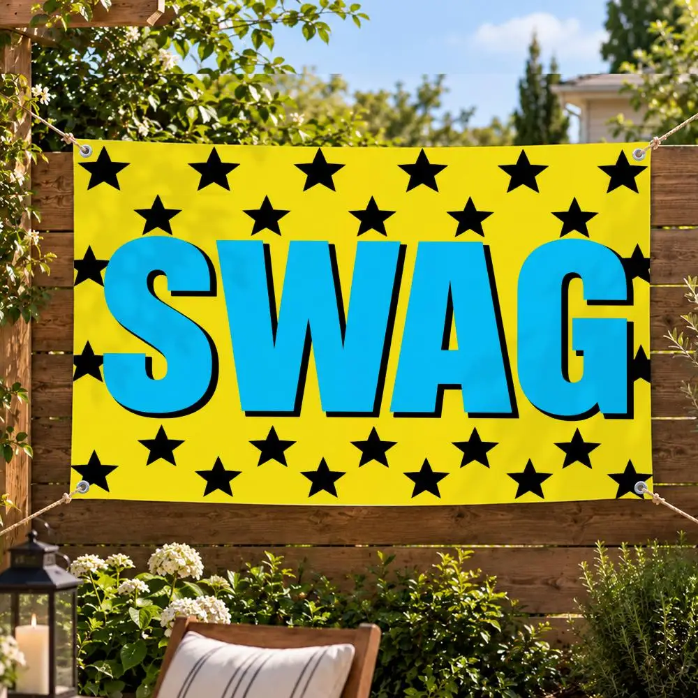 Fashion Urban Street Swag Flags Decorative Flag Banner Indoor Outdoor Garden Yard Patio Party Camping Wall Decor Gift