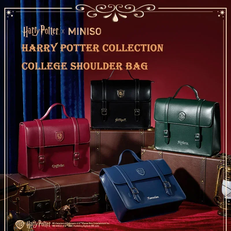 MINISO Name Brand Harry Potter Series Four College Shoulder Bag Large Capacity Tote Bag