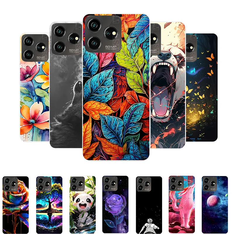 

For ZTE Blade V50 Design 4G Case Colorful Leaves Flower Painted Soft Silicone Cover for ZTE Blade V50 Design 4G Phone Cases