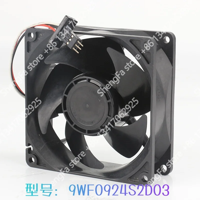 Cooling fan Original Sanyo 5V 12V 48V AC EC 9032 90X90X32MM 9CM FanUC servo driver Waterproof three-wire 9WF0924S2D03 DC24V 0.5A