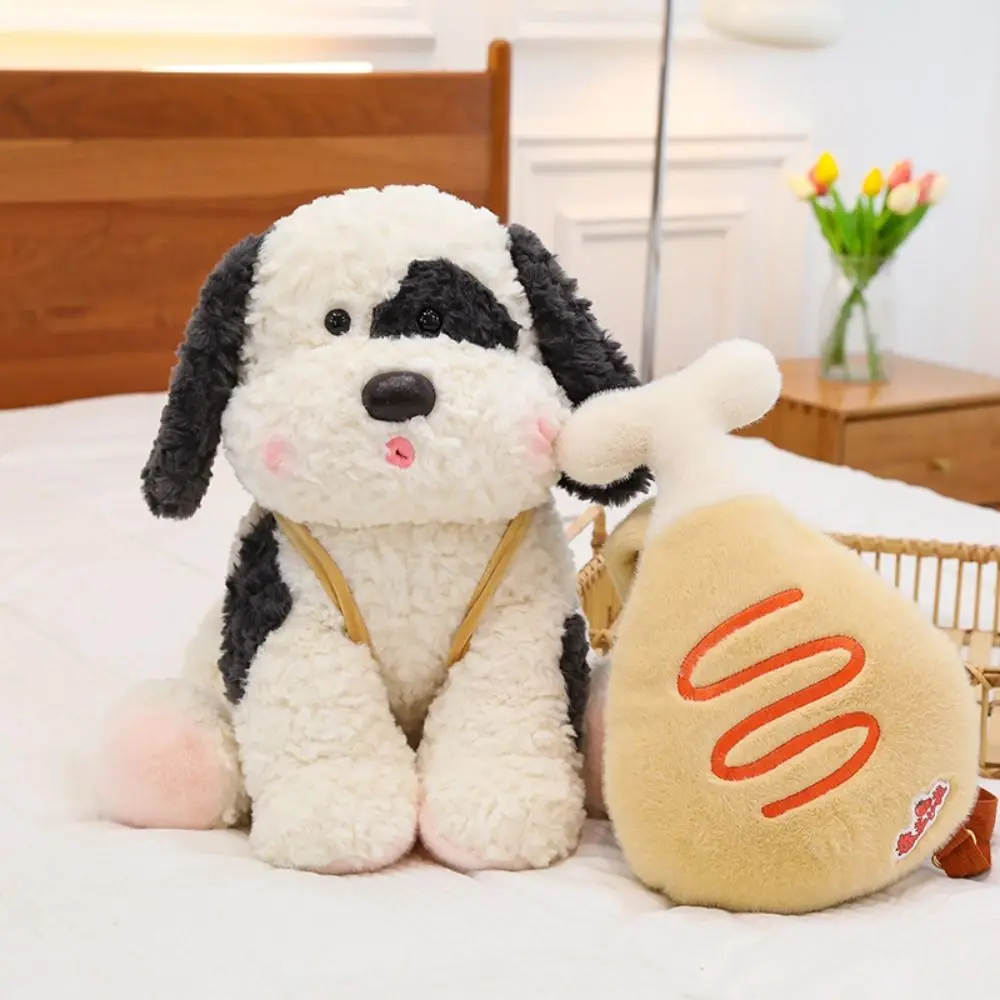 

Черно-белый Pout Далматинские плюшевые игрушки Рюкзак с куриными ножками ПП Хлопковые плюшевые куклы-далматинец Удобная коллекция