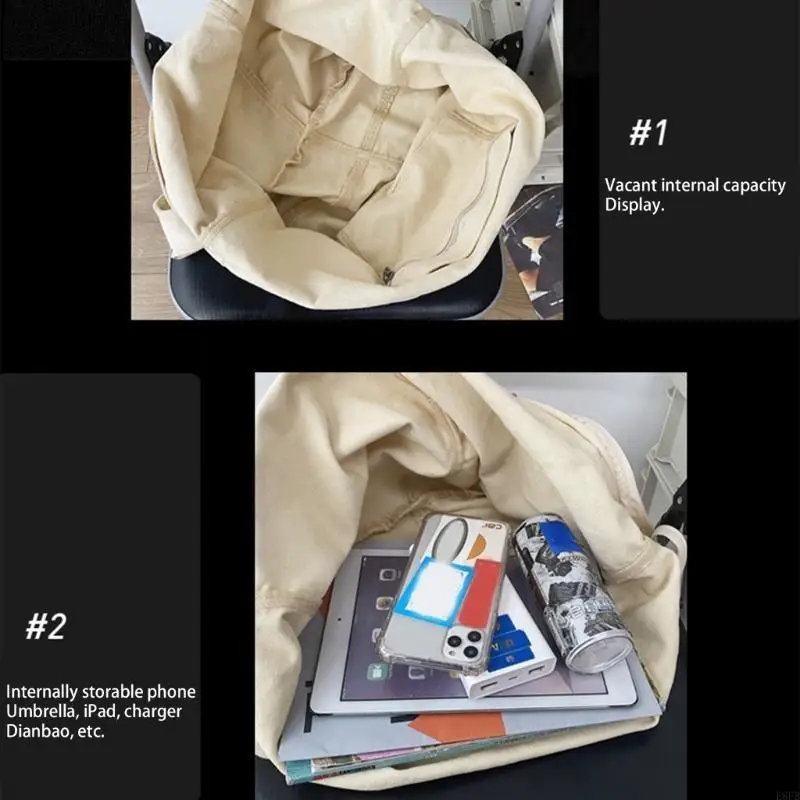 

Холщовая сумка через плечо большой вместимости с регулируемым ремешком, однотонная сумка через плечо