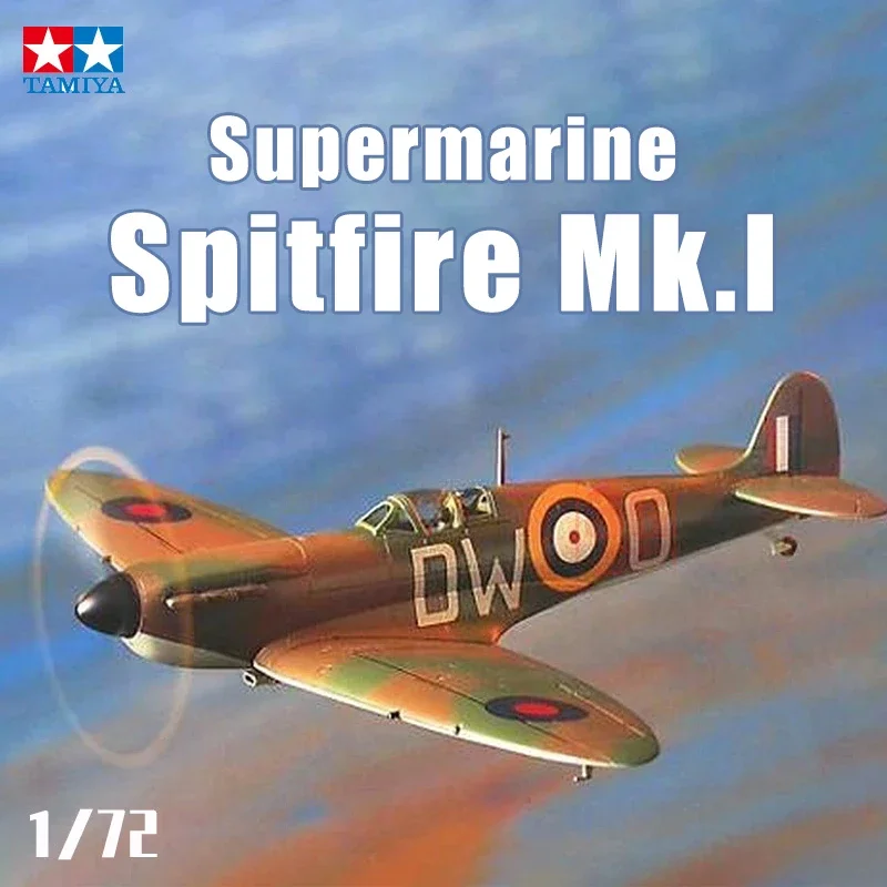 TAMIYA-Kit de modèle d'avion assemblé, Spitfire britannique, MKI Fighter, 60748, 1/72