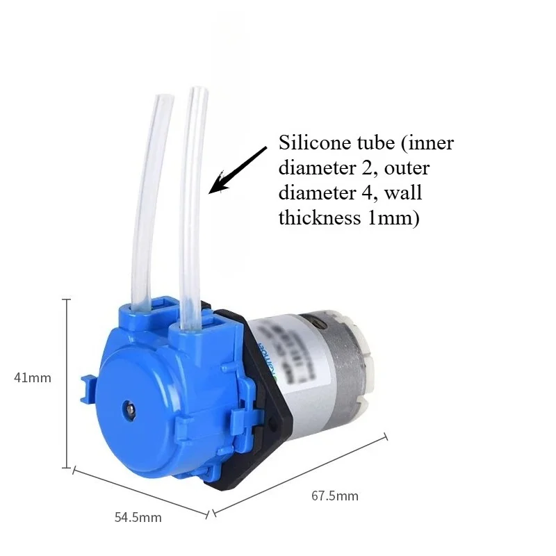 DC 12V 24V Dosing Pump Peristaltic Pumps Dosing Head With Connector Arduino Aquarium Lab Analytic Diy Liquids Motor Tool
