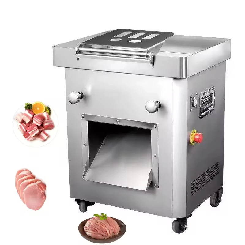 Commercial Industrial Meat Slicer Shredder Machine Detachable Knife Set For Beef Jerky Factory New Electric Meat Slicer