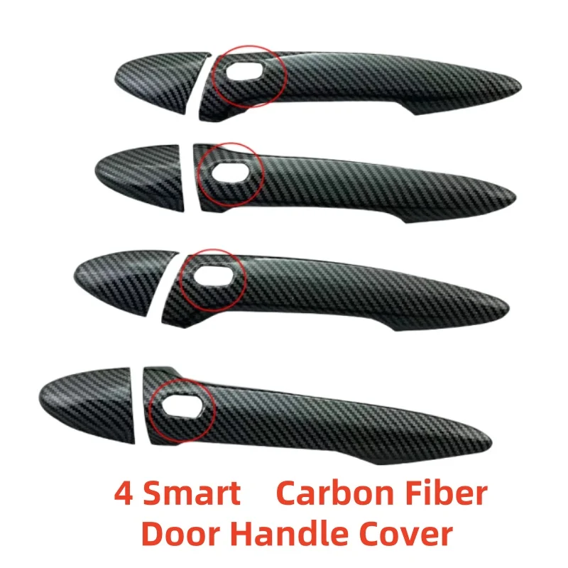 ABS الكربون اكسسوارات السيارات مطلي غطاء مقبض الباب الخارجي الكسوة لصق نمط لكزس IS IS250 IS35 IS-F 2007 2009 2010 2013 #2