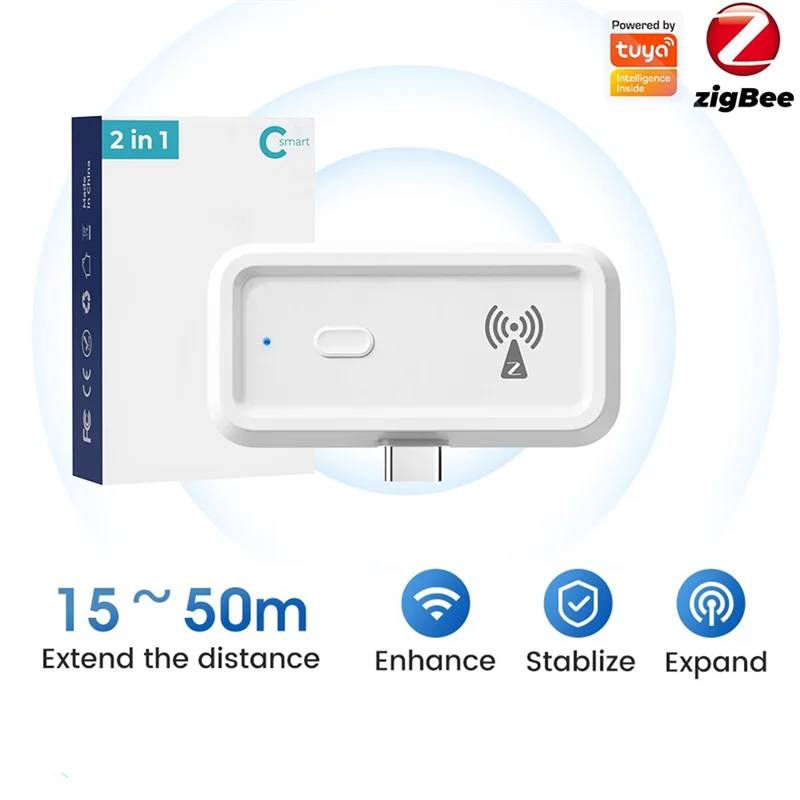 ABVO-Tuya BLE メッシュ ゲートウェイ + Zigbee リピーター キット Zigbee 3.0 Bluetooth マルチモード スマート コントロール用 (米国)