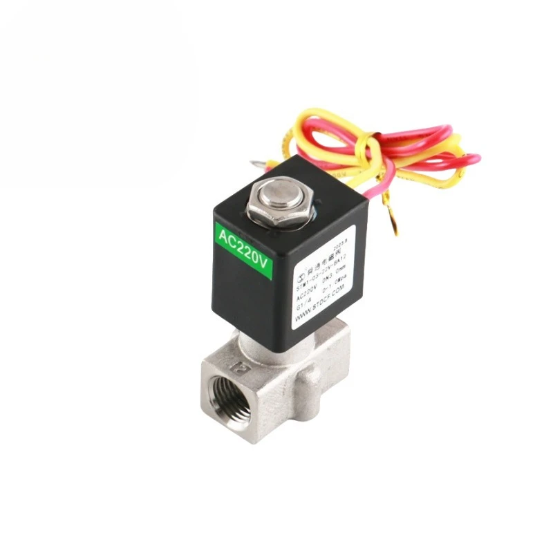 1/4 stainless steel two-position two-way solenoid valve 220V/24V
