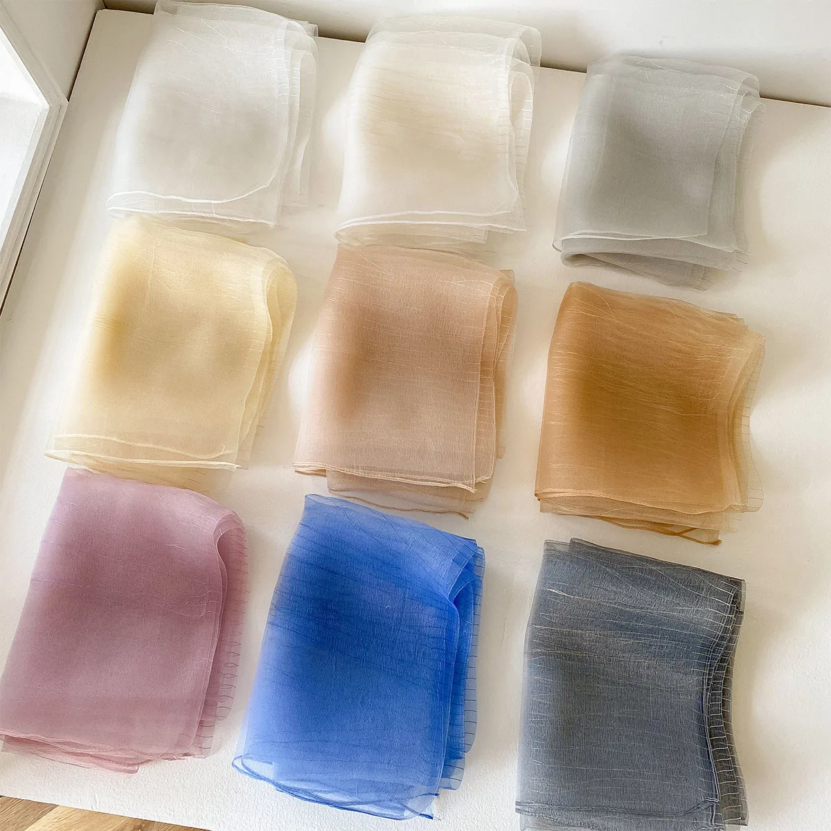 Summereasiest  Match Golden Light Silk Scarf Plus Size Shawl Scarf Sun Protection Outer Wear Travel Women's Elegant Tulle Batch