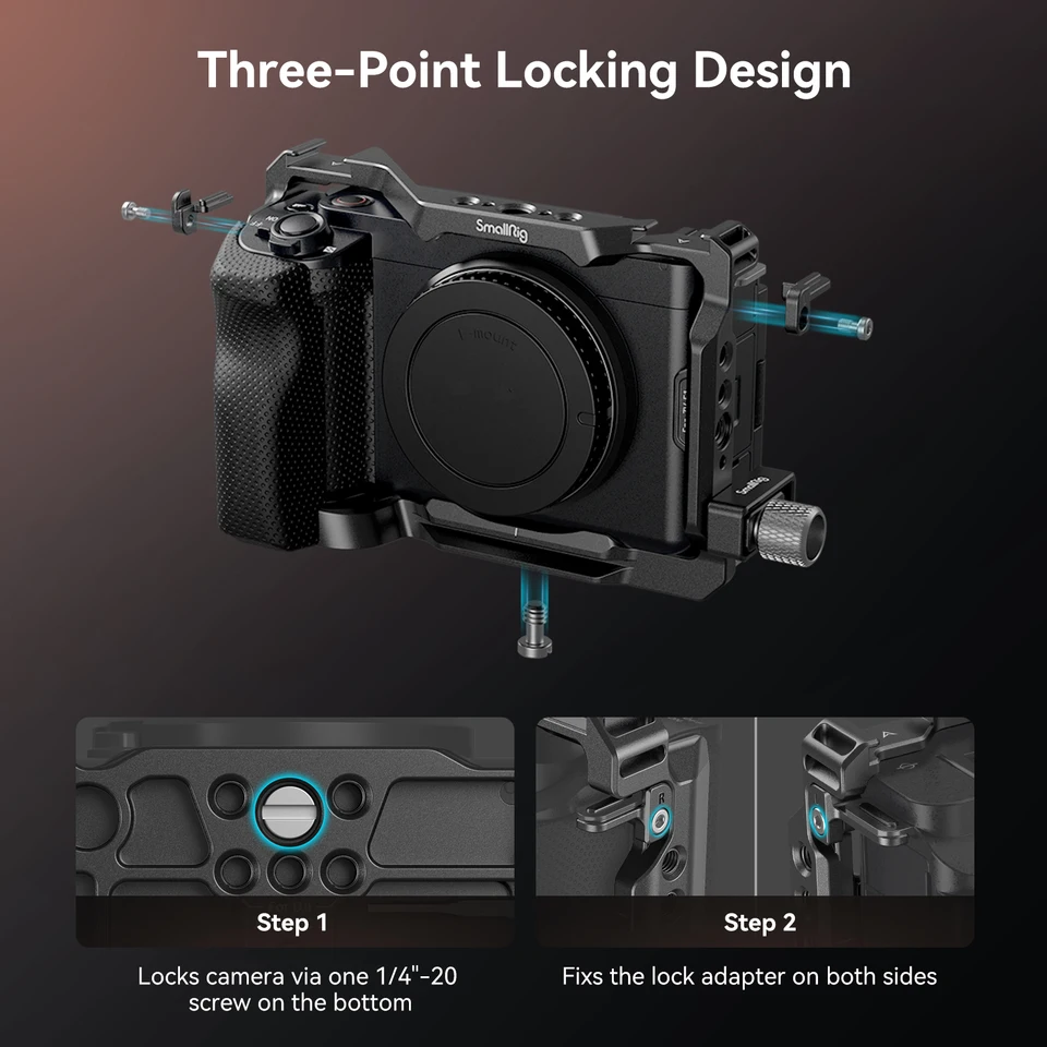 SmallRig ZV-E1 Cage Kit with Silicone Grip and Cable Clamp , Full