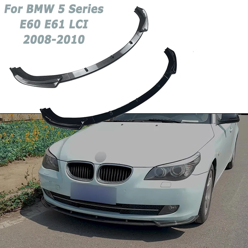 Передний бампер автомобиля для BMW 5 серии E60 E61 LCI 2008-2010, стандартный передний диффузор, сплиттер, автозапчасти для вторичного рынка