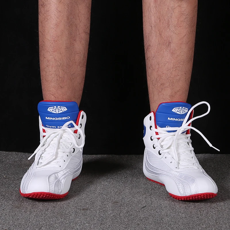 Men New Boxing Shoes Top Quality Training Judo Brand Struggle Professional Male Non-Slip High Top Breathable Wrestling Shoes
