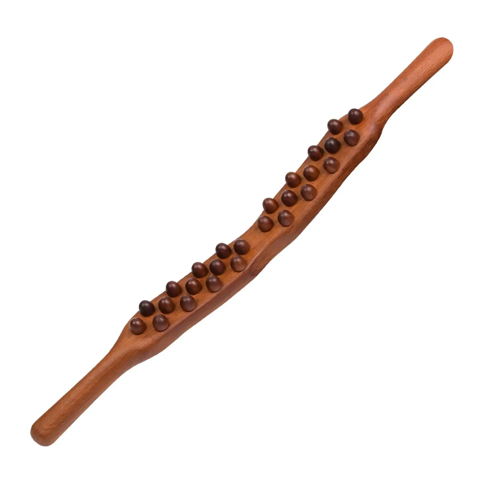 Wood Massage Roller Stick Body Massage Manual Handheld Guasha Scraping Stick for Waist SPA Neck Salon